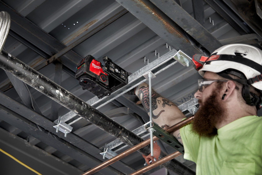 Milwaukee Green Beam Laser Cross Line Plumb Point USB Rechargeable - Ascmtools