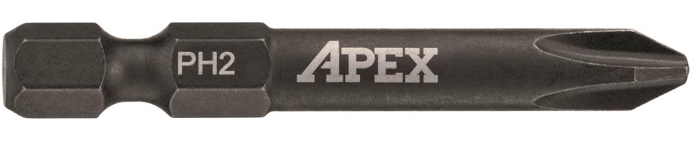 Crescent APEX Impact Power Drive Bit 2 In. Phillips #2 15 Pk. - Ascmtools