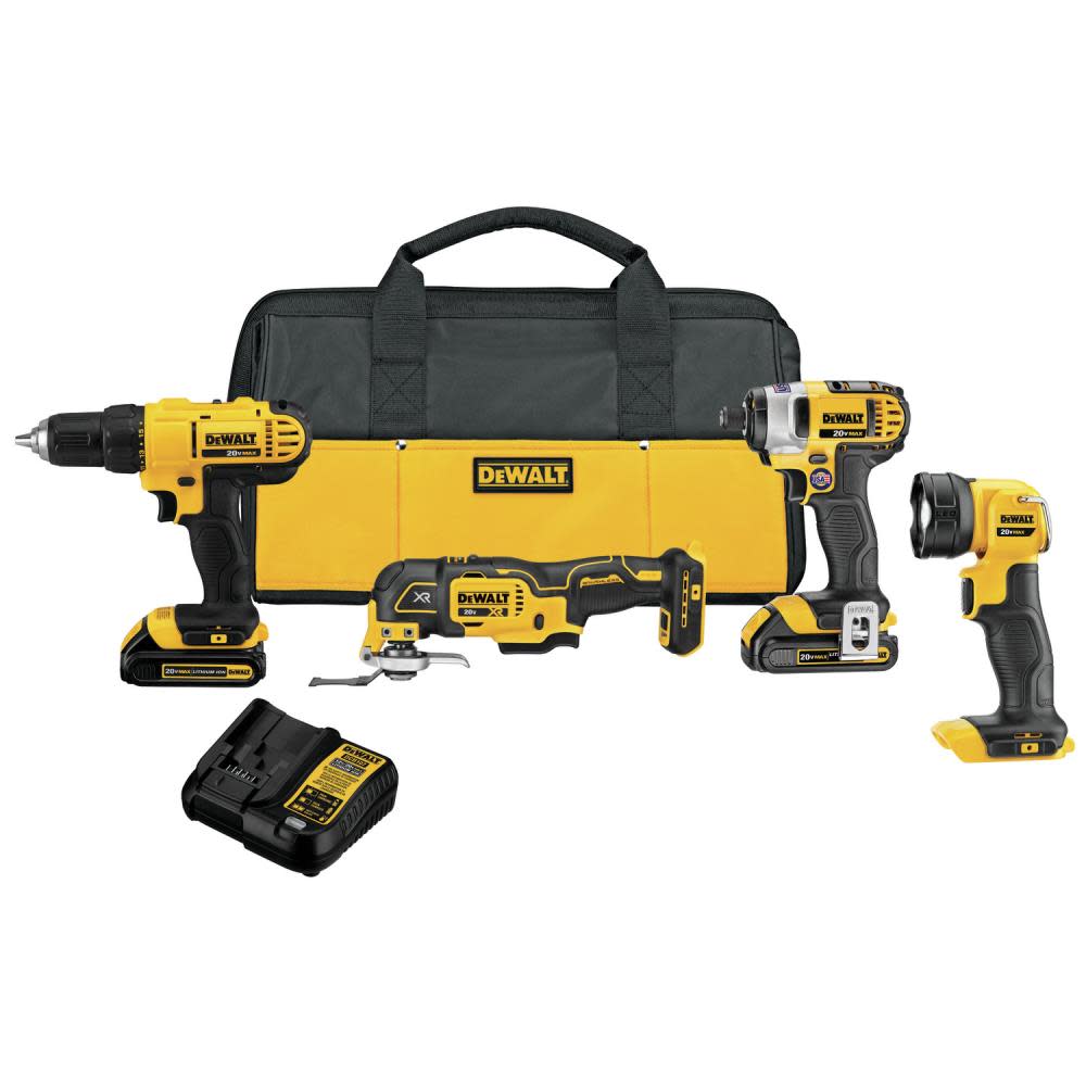 DEWALT 20V MAX 4pc Cordless Combo Kit - Ascmtools
