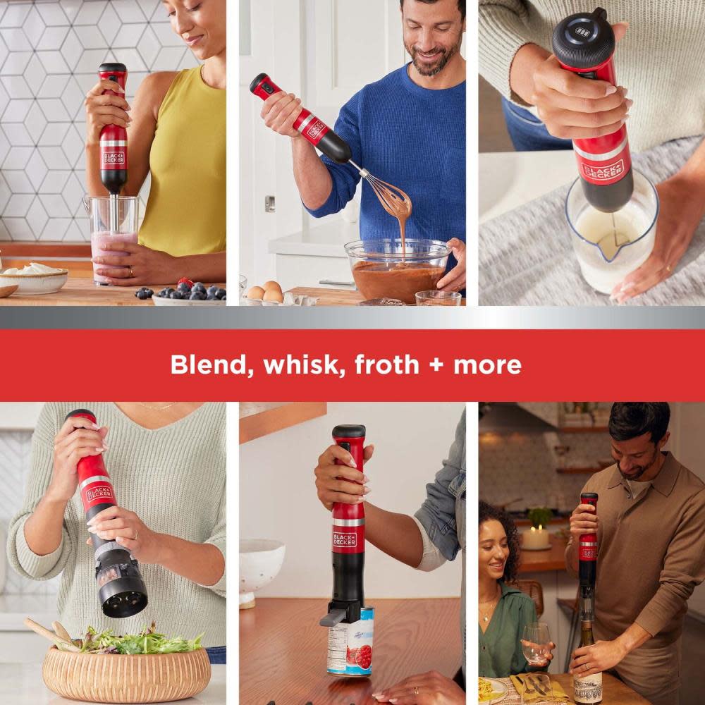 Black and Decker kitchen wand Cordless 6 in 1 Kitchen Multi Tool Red - Ascmtools
