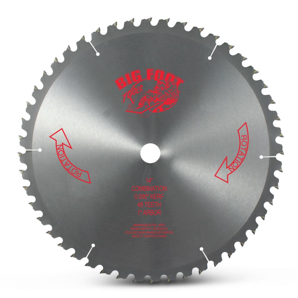 Big Foot Tools Big Boy 14 In. 48 Tooth Blade – BL-1448T - Ascmtools