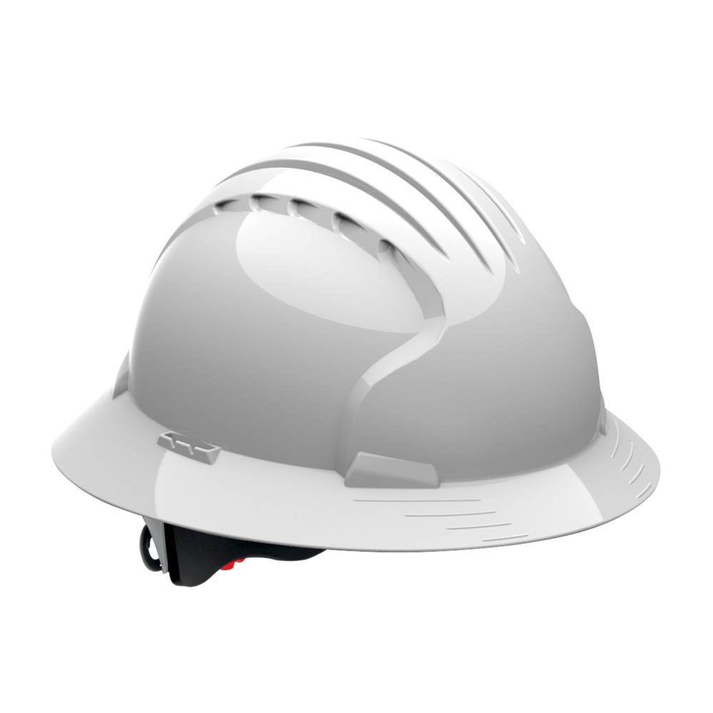 Protective Industrial Products Evolution Deluxe 6161 Hard Hat White Full Brim - Ascmtools