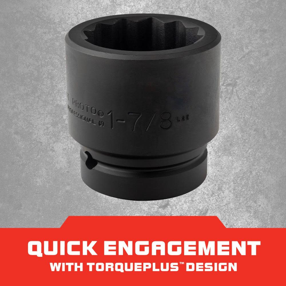 Proto 1″ Drive Impact Socket 1-7/8″ – 12 Point - Ascmtools