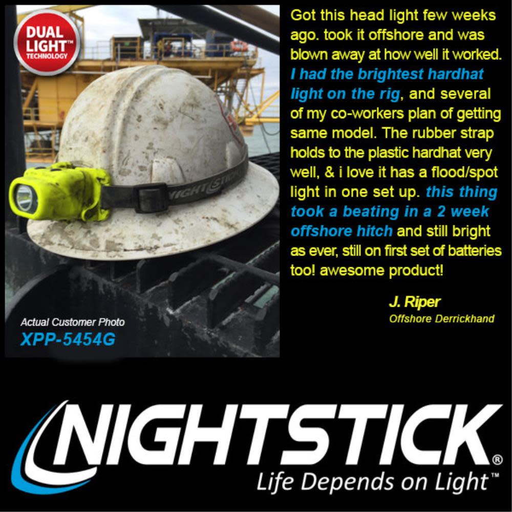 Nightstick Intrinsically Safe Multi-Function Dual-Light Headlamp - Ascmtools