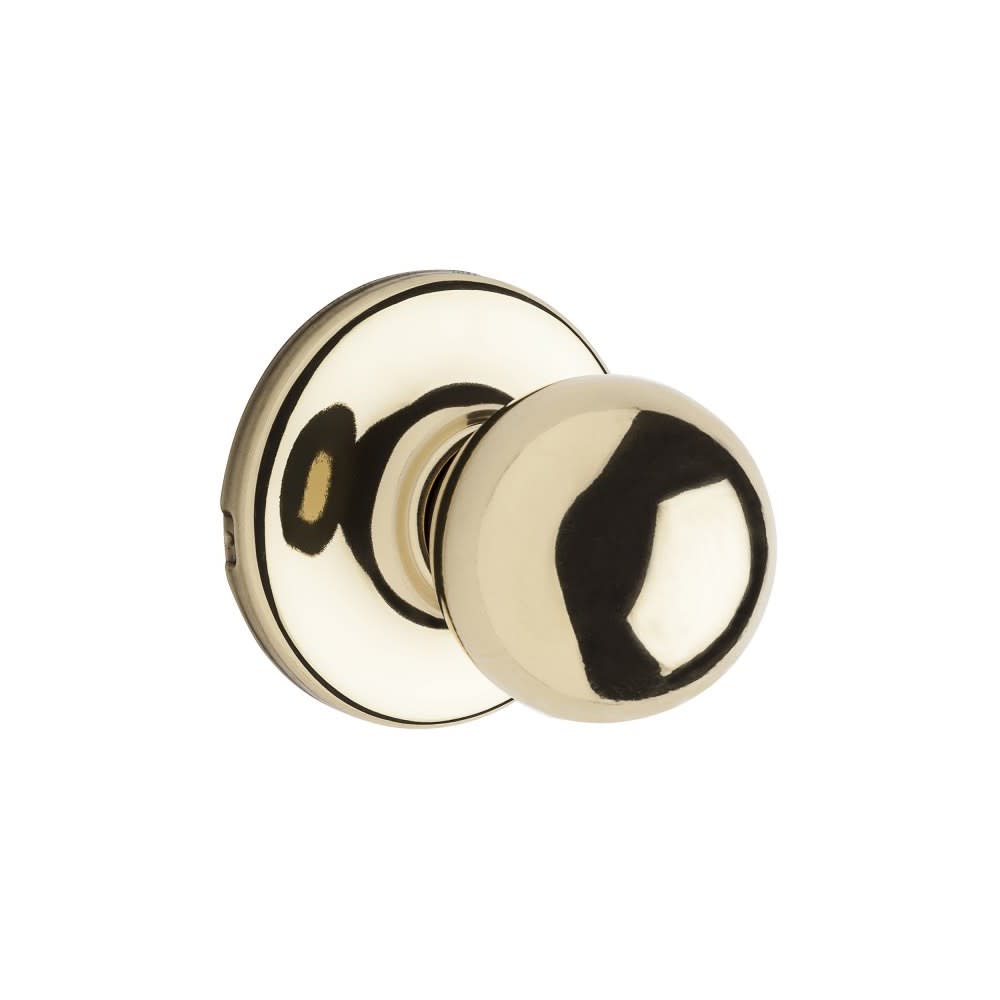 Kwikset Polished Brass Hall/Closet Polo Passage Door Knob - Ascmtools