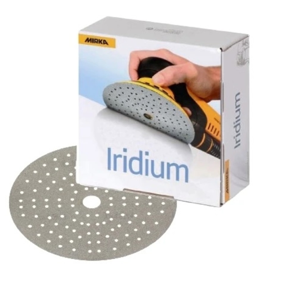 Mirka IRIDIUM 6″ Grip 121H 220 Grit 50 Discs/Box - Ascmtools