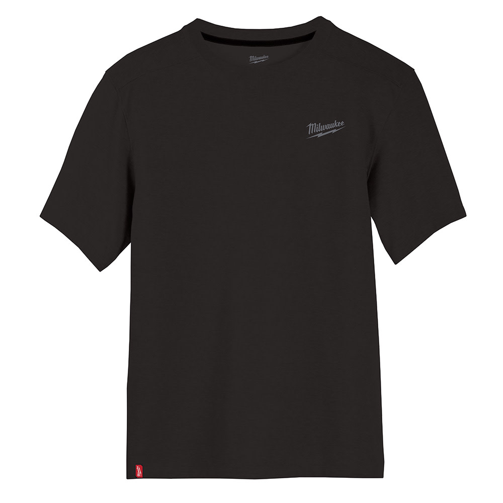 Milwaukee Hybrid Work Tee Short Sleeve Black Medium - Ascmtools