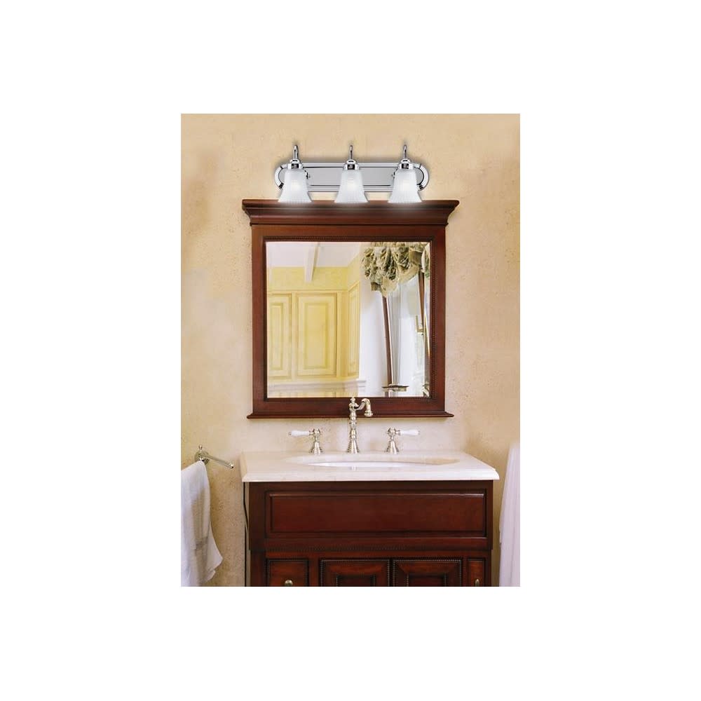 Westinghouse 24 x 8 1/2″ Chrome Three Light Wall Light Fixture - Ascmtools