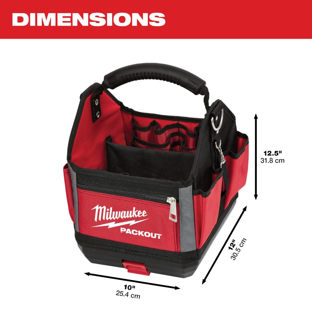 Milwaukee 10 in. PACKOUT Tote - Ascmtools