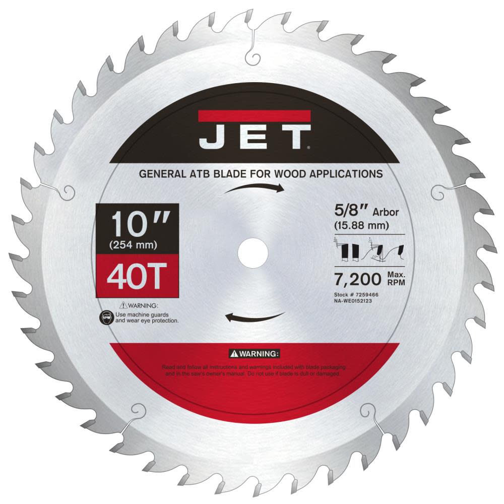 JET 1040 General Circular Saw Blade - Ascmtools