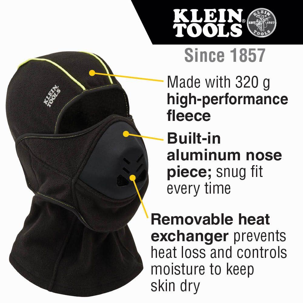 Klein Tools Heat Exchanger Cold Weather Mask Balaclava - Ascmtools