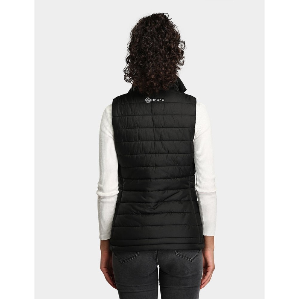 ORORO Womens Black Classic Heated Vest Kit Small - Ascmtools