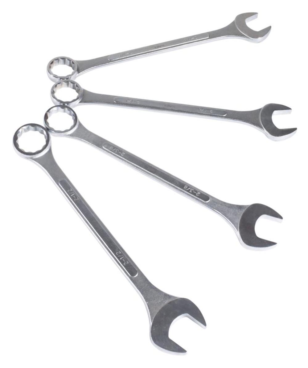 Sunex Raised Panel SAE Super Jumbo Combination Wrench Set 4 pc. - Ascmtools