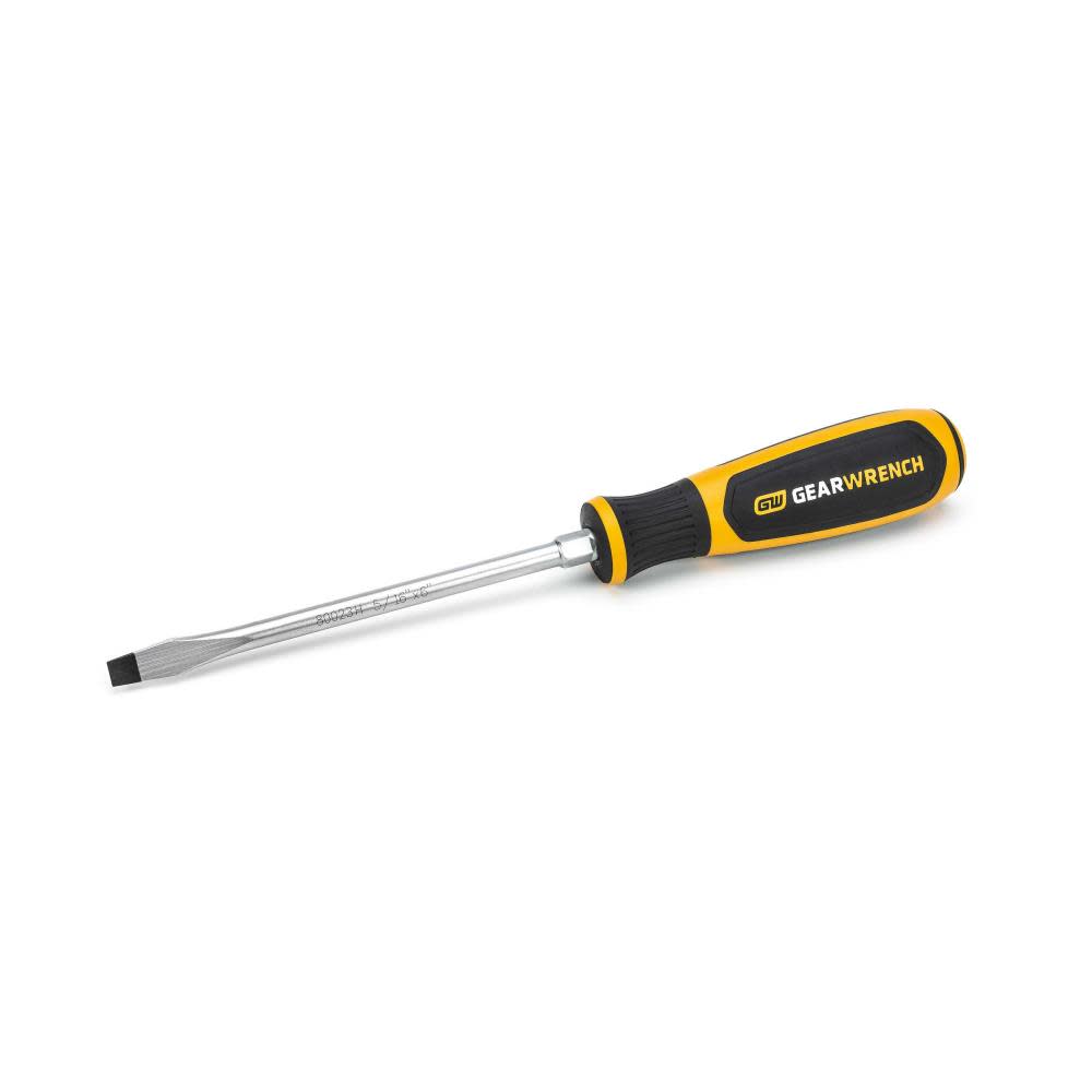 GEARWRENCH 5/16″ x 6″ Slotted Dual Material Screwdriver - Ascmtools
