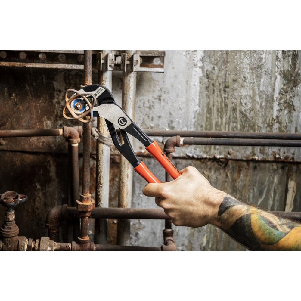 Crescent 12″ Z2 V-Jaw K9 Tongue & Groove Dipped Pliers - Ascmtools