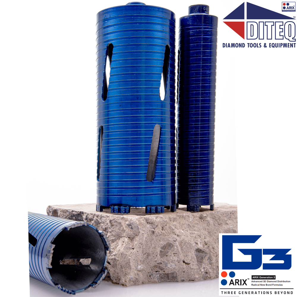 Diteq 6″ C-34 Arix Dry Core Bits - Ascmtools