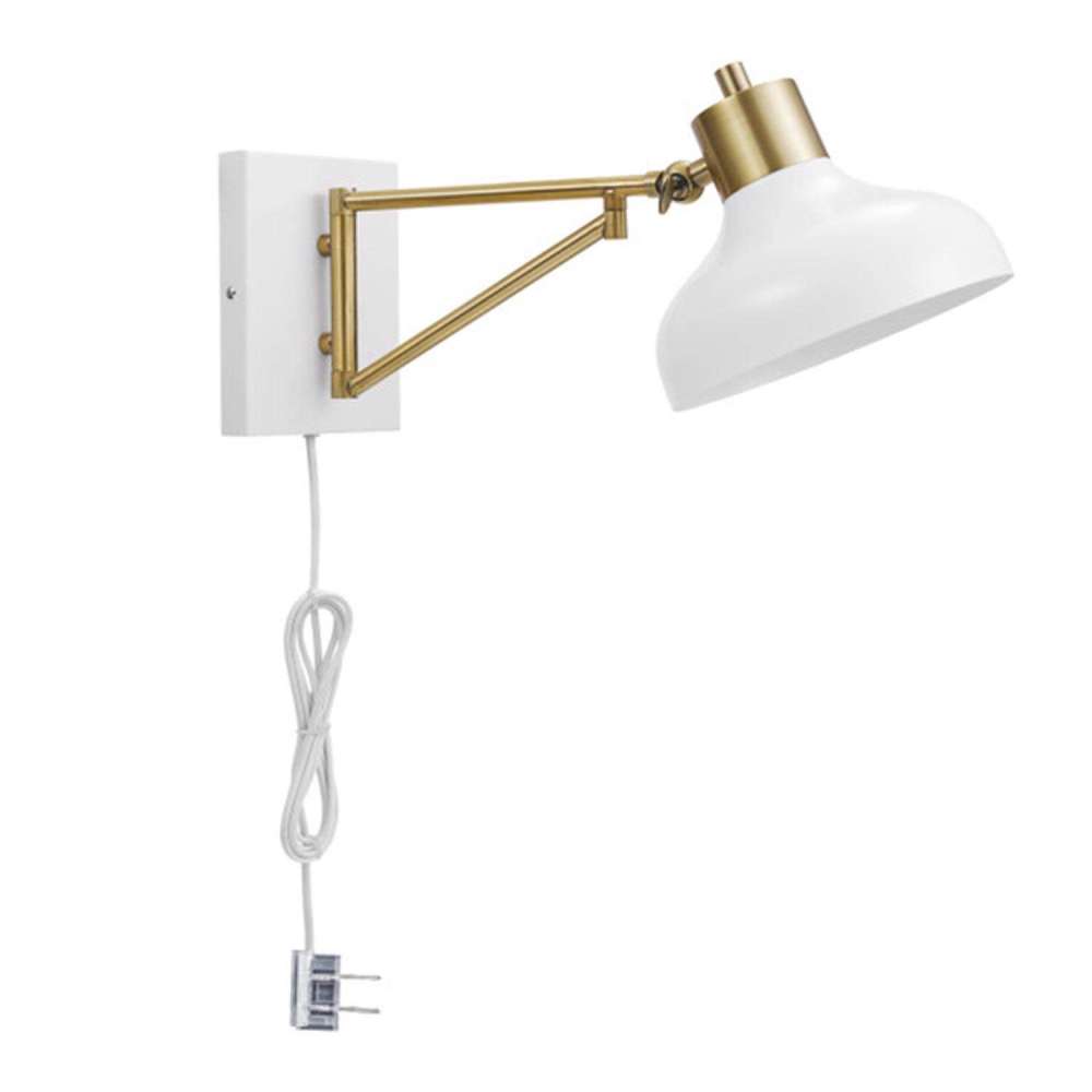 Globe Electric Berkeley Wall Sconce Polished Brass 60W 1 Light - Ascmtools