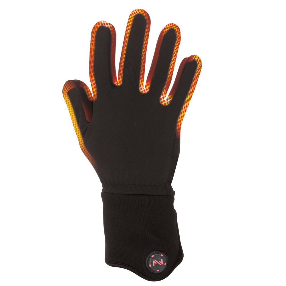 Mobile Warming Heated Gloves Liner Unisex 7.4 Volt Black Small - Ascmtools