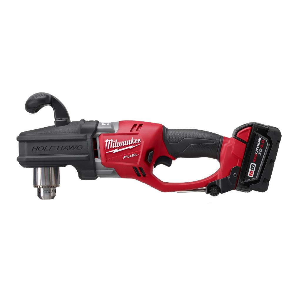 Milwaukee M18 FUEL Hole Hawg Right Angle Drill Kit with 1/2In Keyed Chuck - Ascmtools
