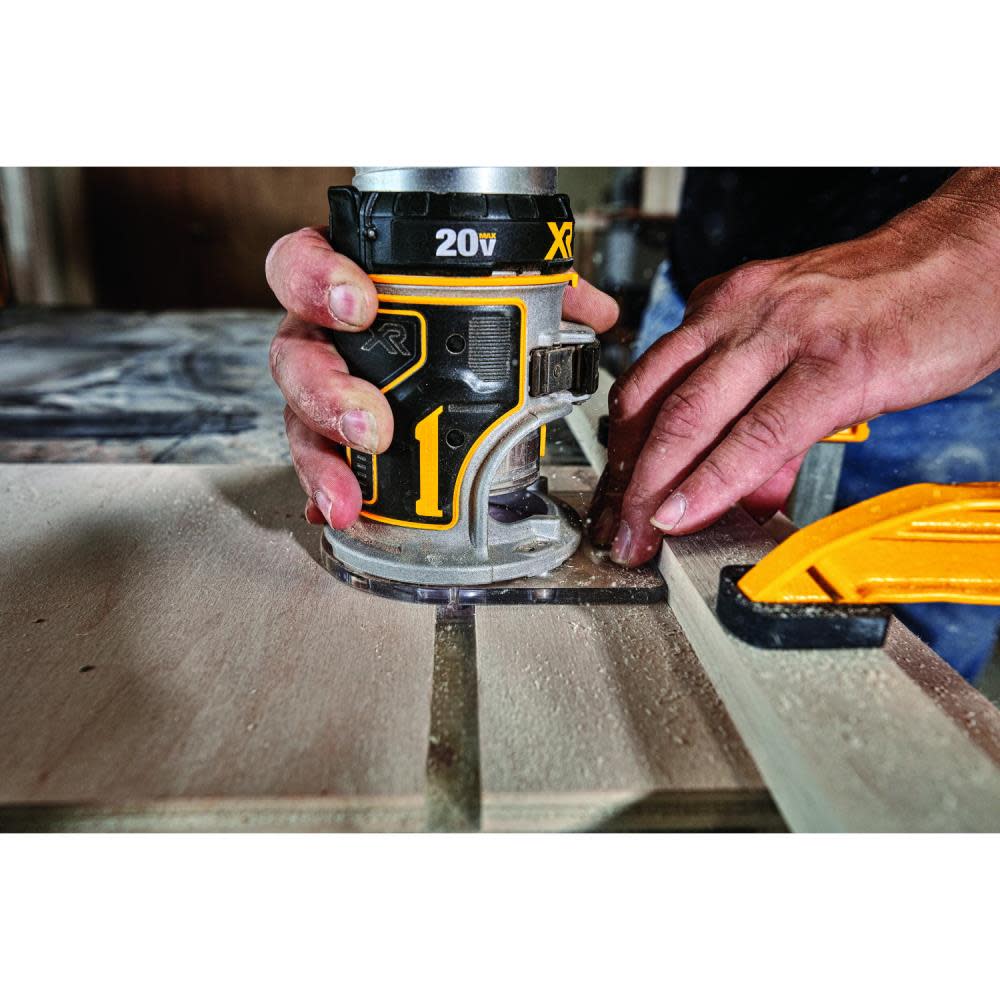 DEWALT 1/4-in Variable Speed Brushless Fixed Cordless Router (Bare Tool) - Ascmtools