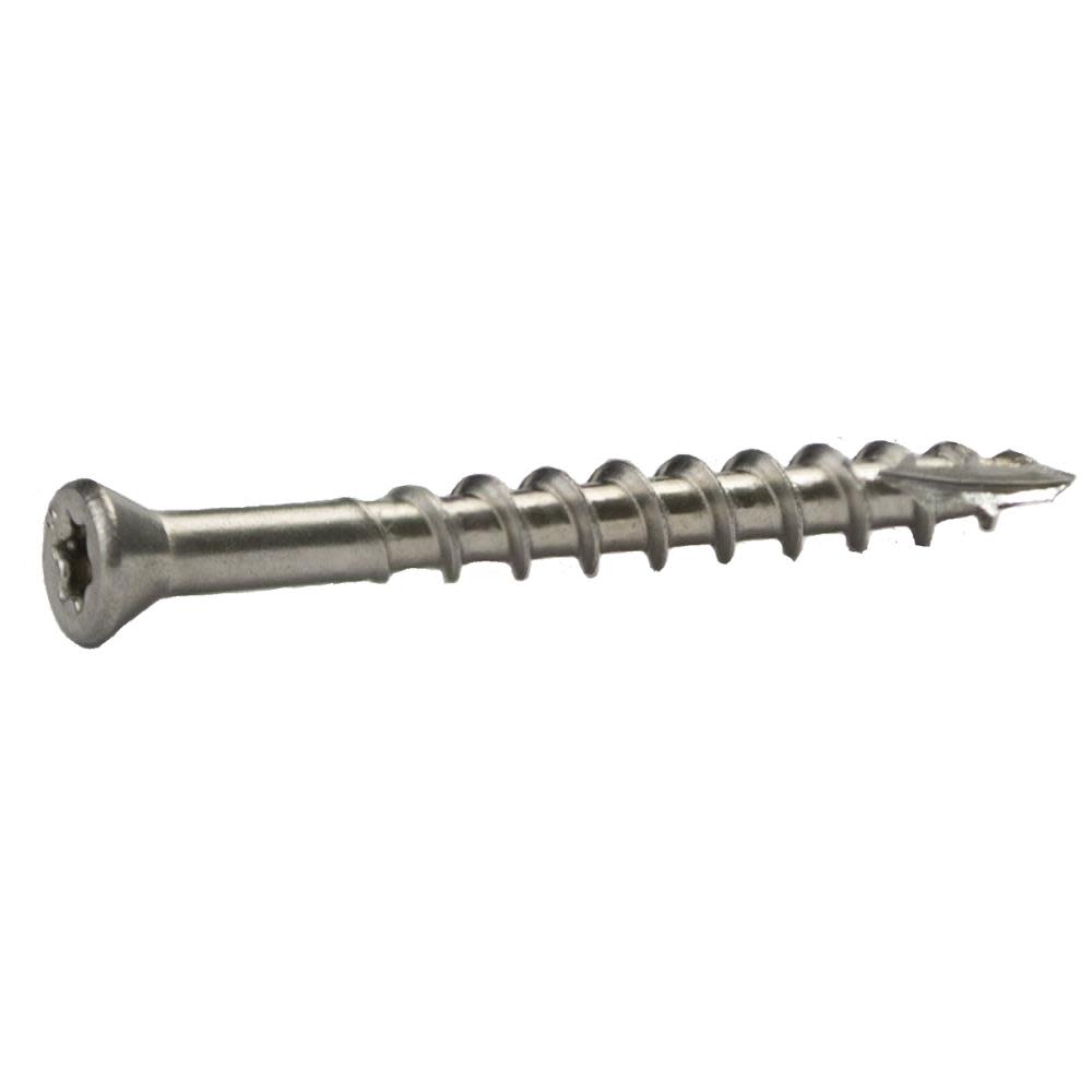 Grip Rite Grip Rit Screws #7 x 1.625″ Countersinking-Head Stainless Steel Star-Drive Deck 1lb Box - Ascmtools