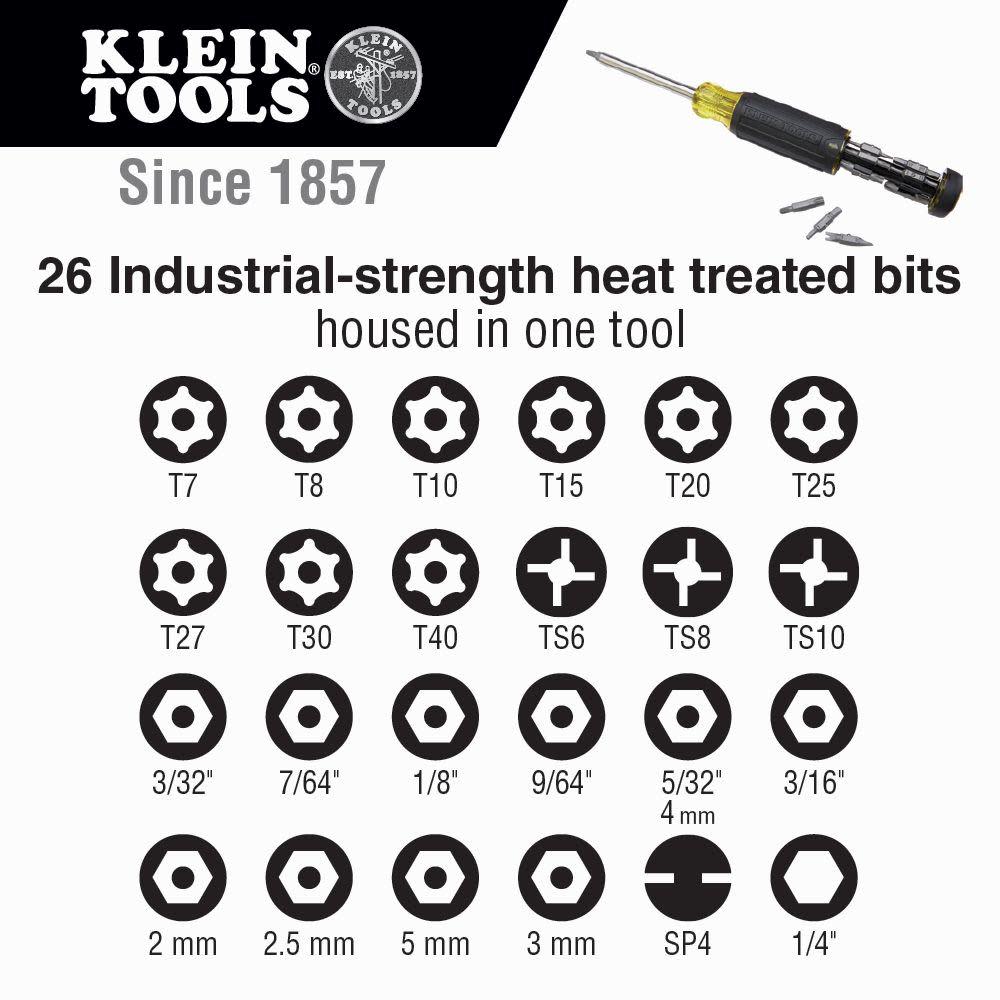Klein Tools 27-in-1 Tamperproof Screwdriver - Ascmtools
