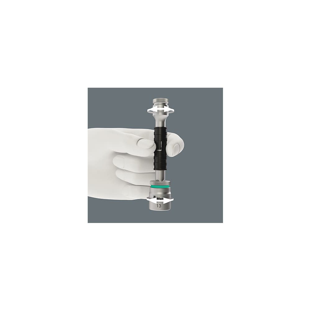 Wera Tools 1/4″ 8796 SA Zyklop Flexible-Lock Extension with Sleeve - Ascmtools