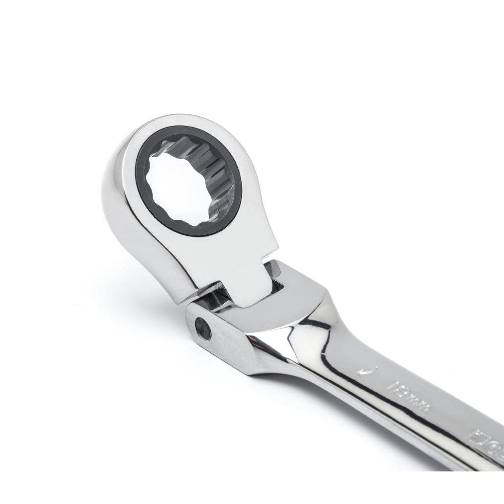 GEARWRENCH 12 Pc 72-Tooth 12 Point Flex Head Ratcheting Combination Metric Wrench Set - Ascmtools