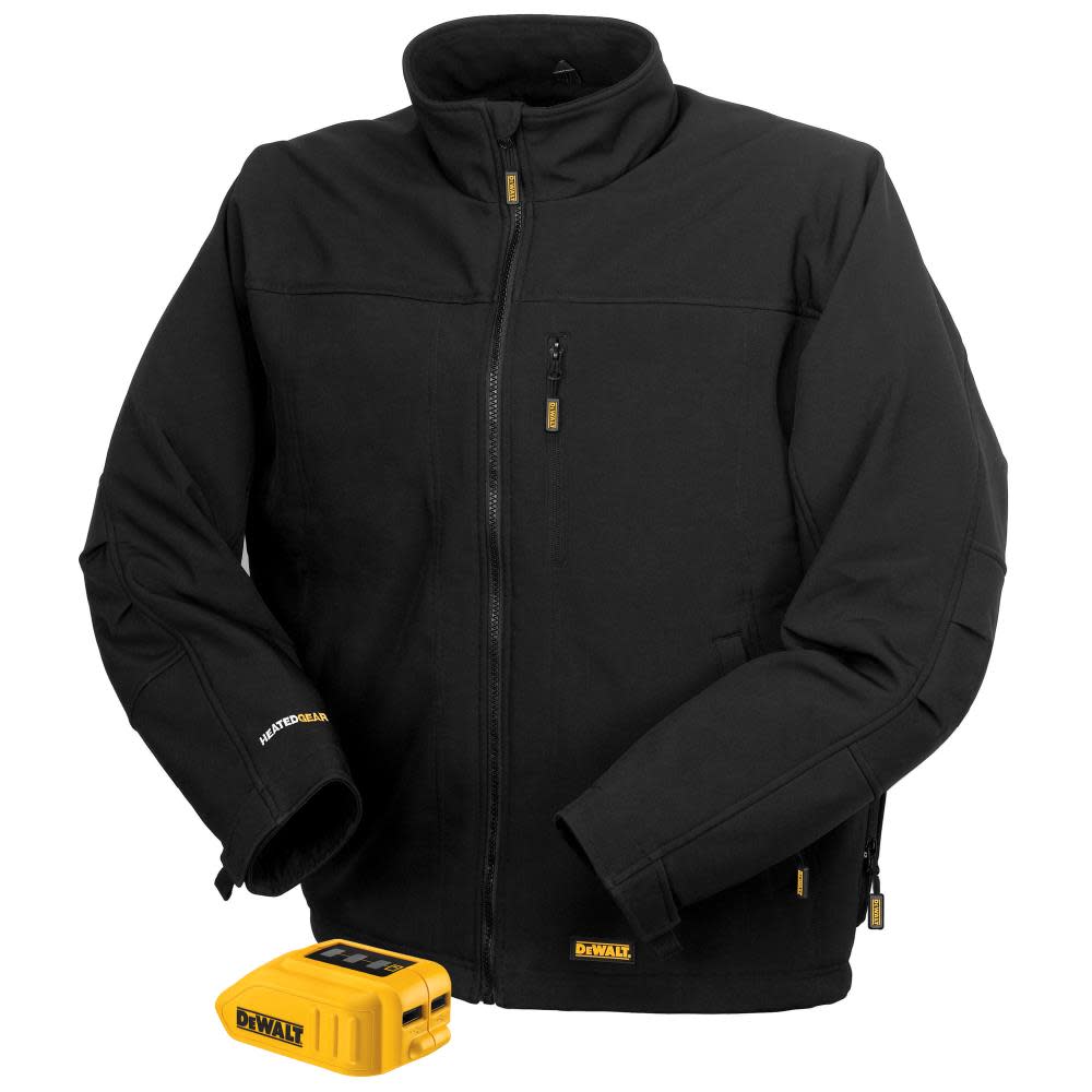 DEWALT Unisex Heated Bare Tool Soft Shell Jacket Black 3X - Ascmtools