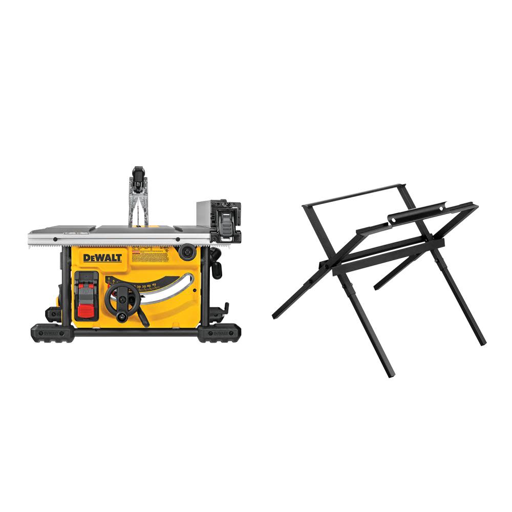 DEWALT Compact Jobsite Table Saw 8 1/4″ with Stand - Ascmtools