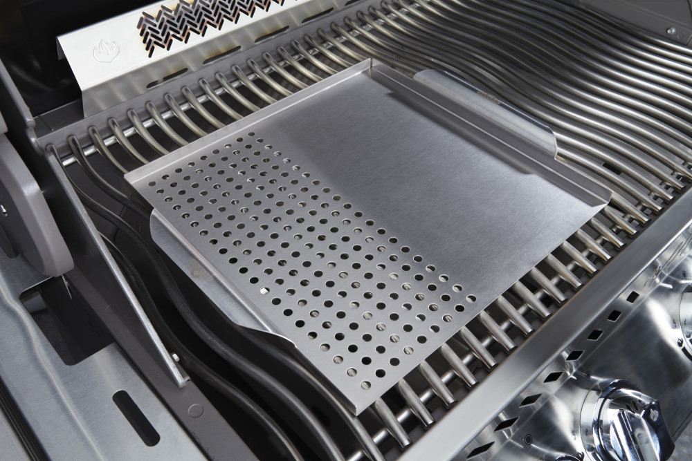 Napoleon Stainless Steel Multi-functional Topper with Cedar Plank - Ascmtools