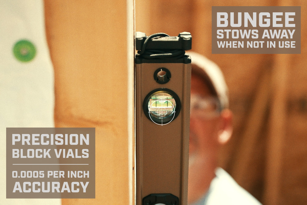 Spec Ops Tools Magnetic Box Beam Level with Bungee 24″ - Ascmtools