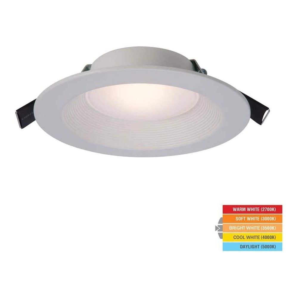 Halo Retrofit Downlight 6″ Matte White 9W 600 Lumen LED - Ascmtools