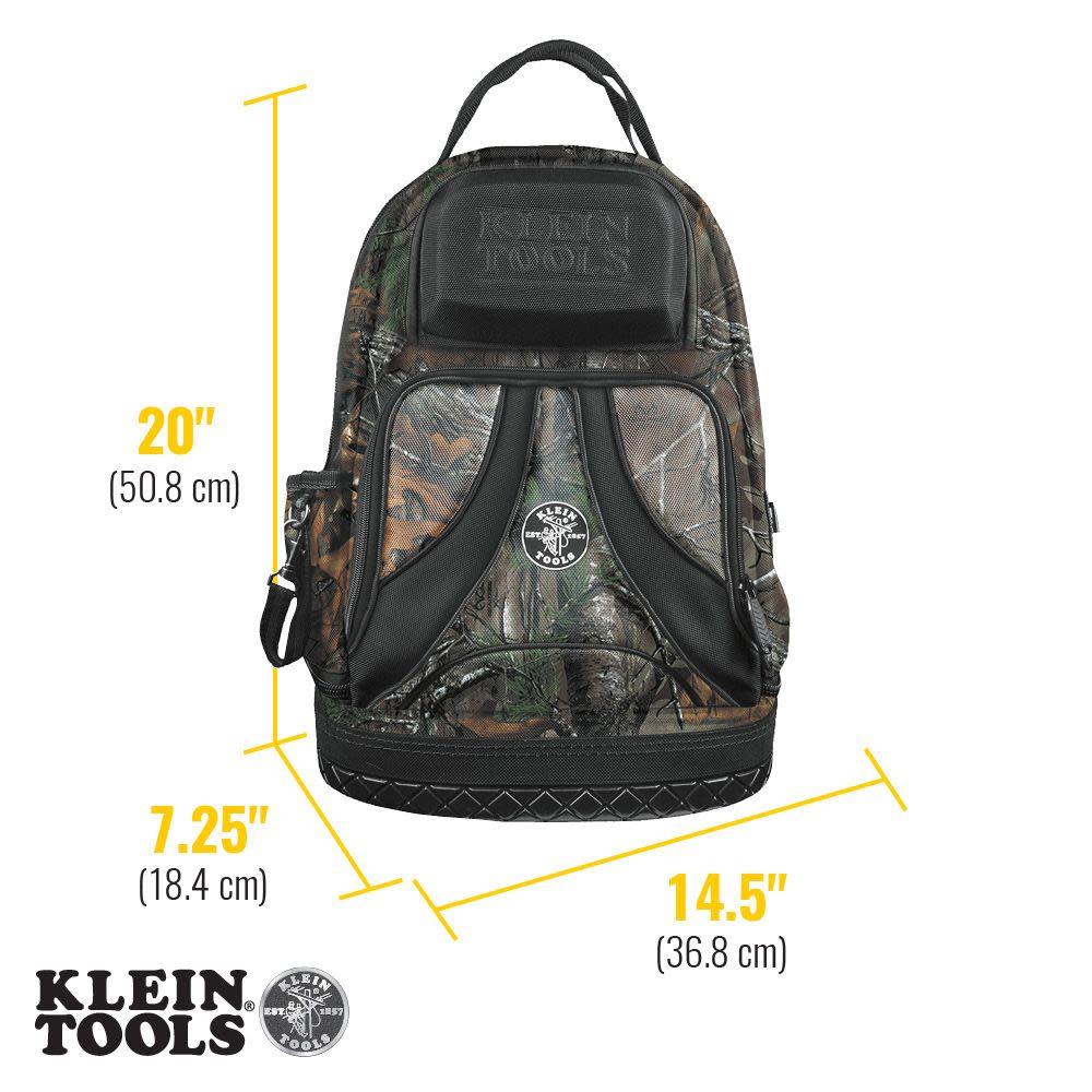 Klein Tools Limited Edition Tradesman Pro Organizer Camo Backpack - Ascmtools