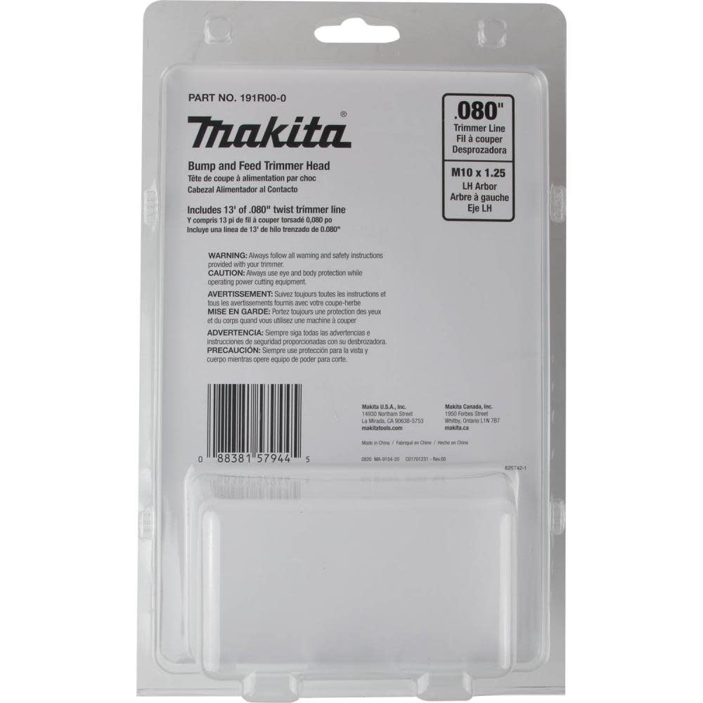 Makita Rapid Load Bump & Feed Trimmer Head - Ascmtools