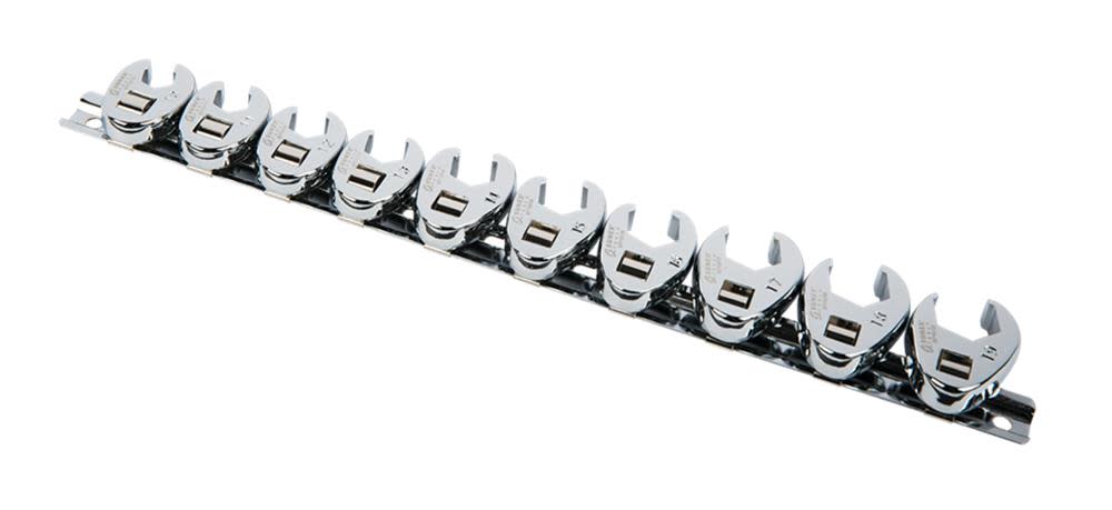 Sunex 3/8 In. Drive Metric Crowfoot Wrench Set 10 pc. - Ascmtools