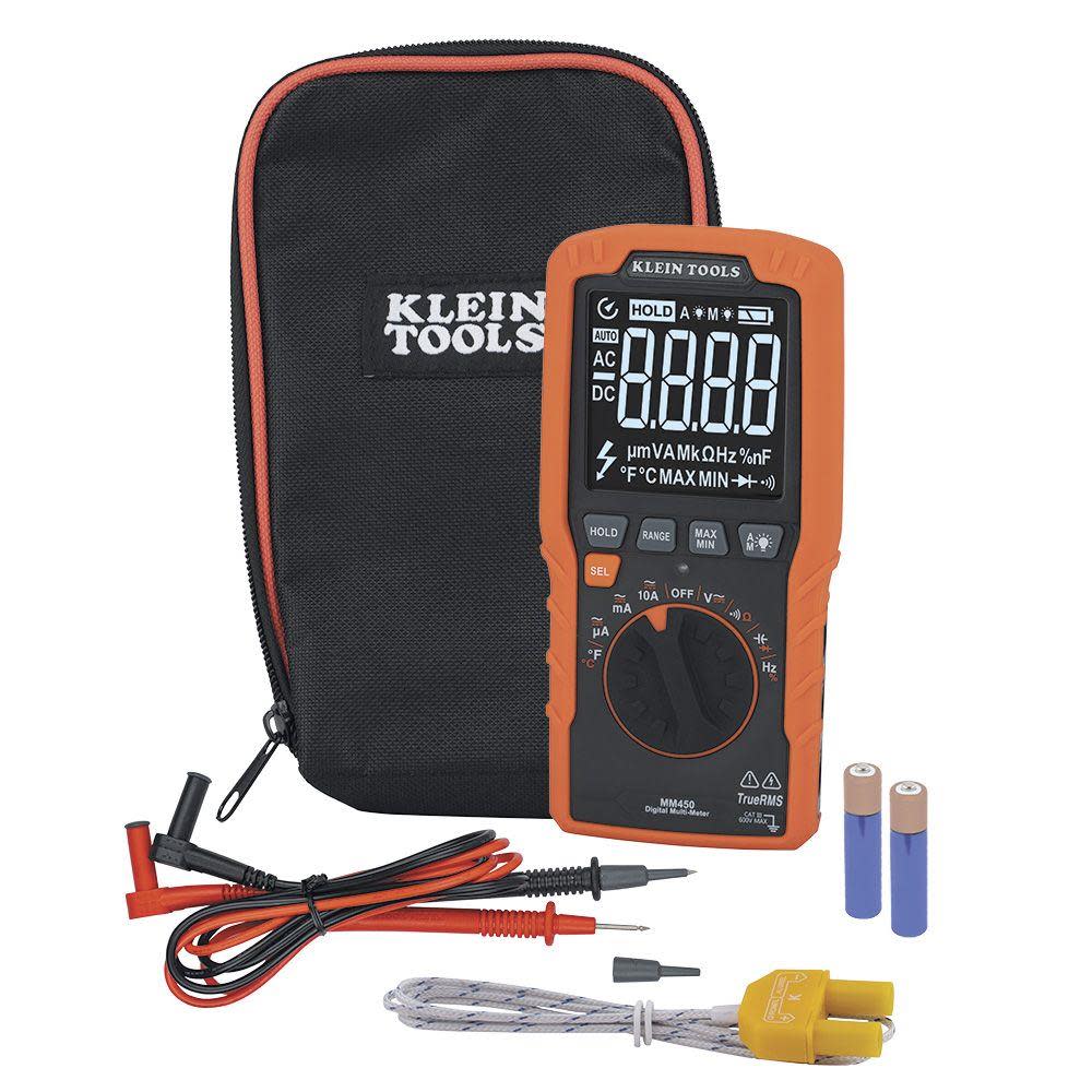Klein Tools Slim Digital Multimeter TRMS Auto Ranging - Ascmtools
