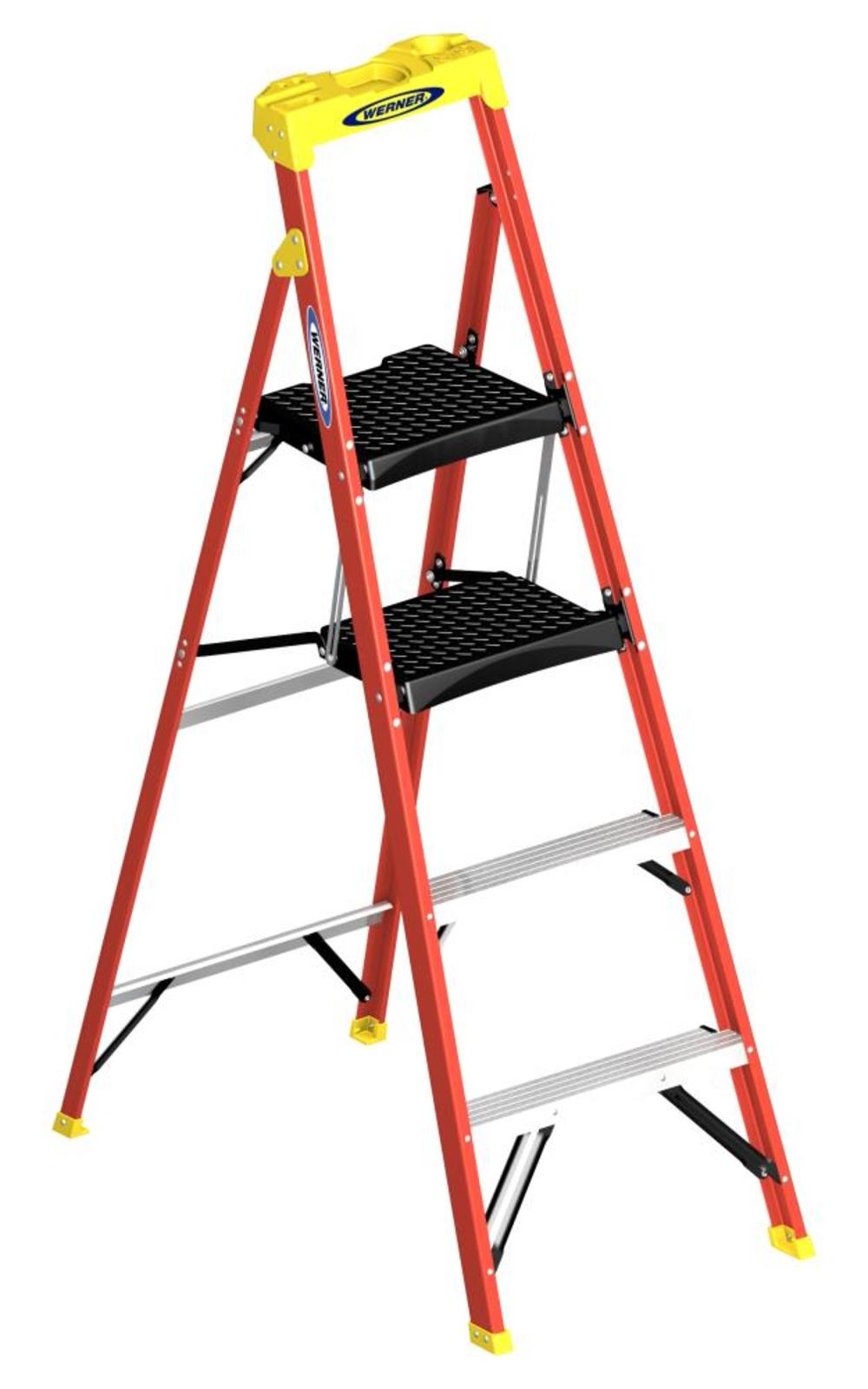 Werner 5.5 Ft. Type IA Fiberglass Compact Step Ladder - Ascmtools
