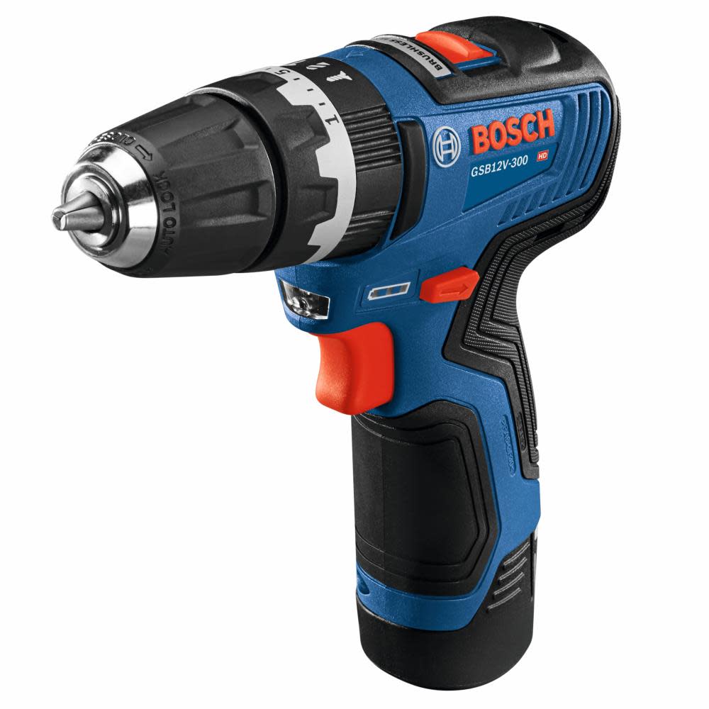 Bosch 12V Max 3/8″ Hammer Drill/Driver Kit with 2 2.0 Ah Batteries - Ascmtools
