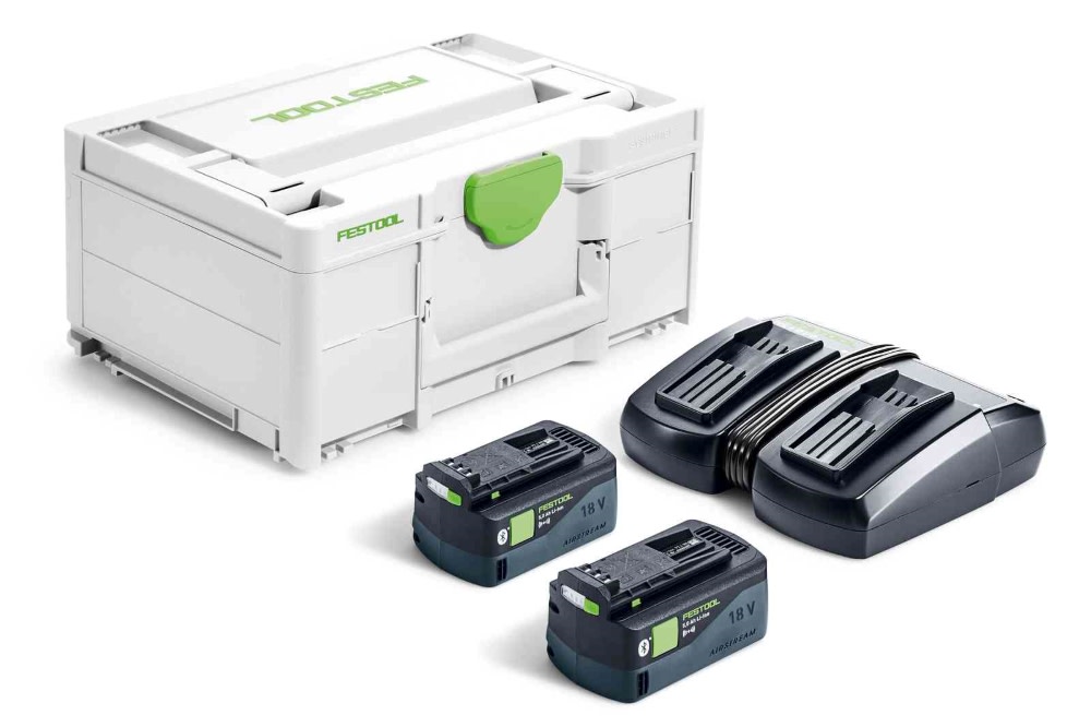 Festool Festool Energy Battery Pack Set SYS 18V 2×5 0/TCL 6 DUO - Ascmtools