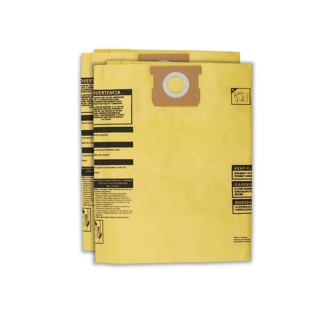 Shop Vac 15 to 22 Gallon Type J High Efficiency Disposable Filter Bag 2pk - Ascmtools