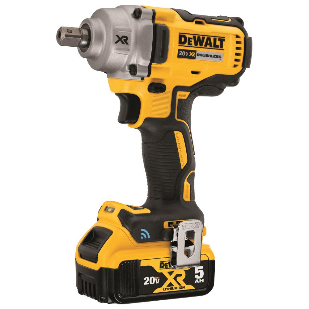 DEWALT 20V MAX* Tool Connect 1/2″ Mid-Range Impact Wrench with Detent Pin Anvil Kit - Ascmtools