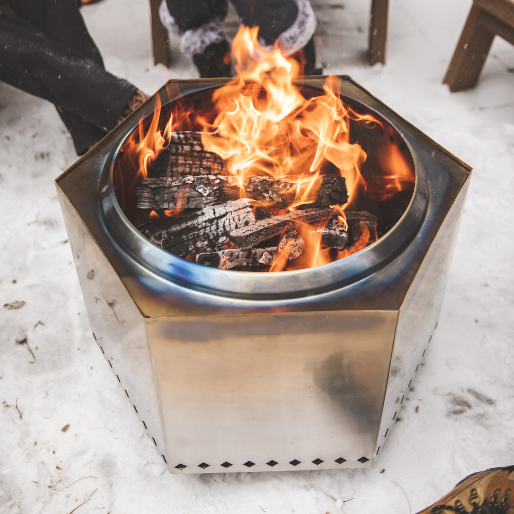 Dragonfire Firepit Bundle Smokeless Stainless Steel 23.5″ - Ascmtools