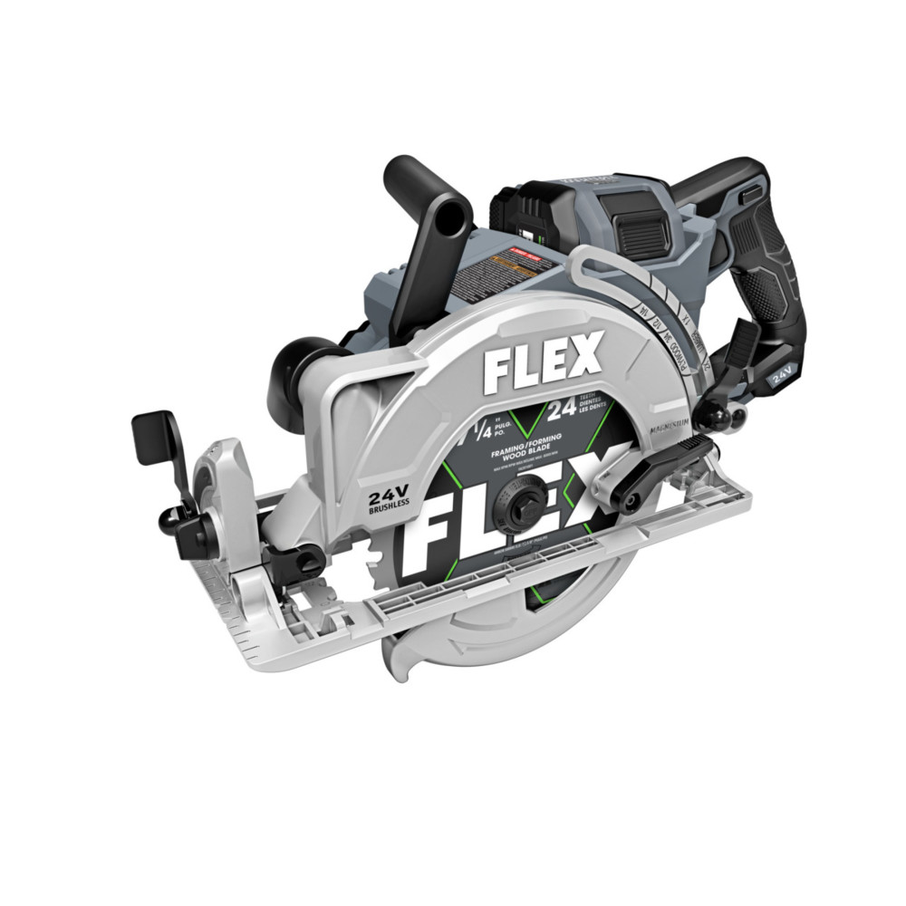 FLEX 24V 7 1/4″ Circular Saw Rear Handle Stacked Lithium Battery Kit - Ascmtools