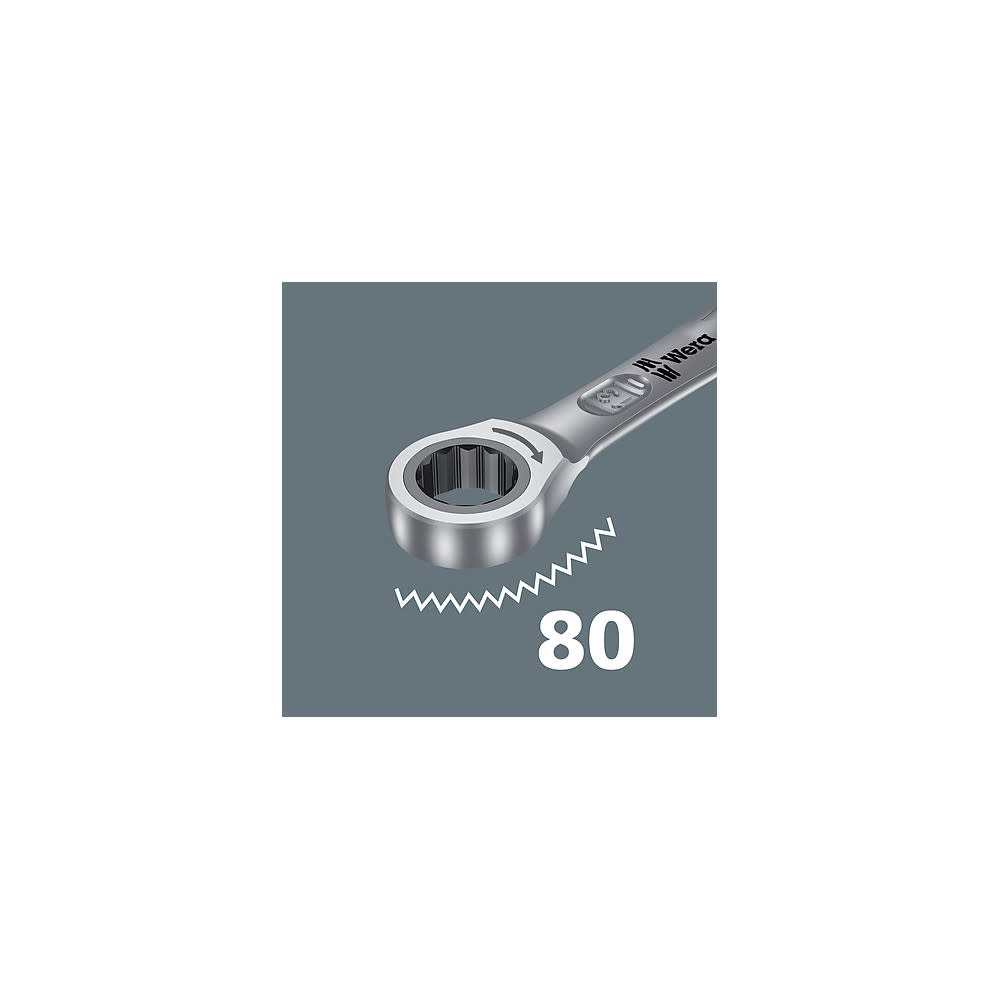 Wera Tools 6000 Joker 8 Imperial 1 Combination Ratchet Wrench Set - Ascmtools