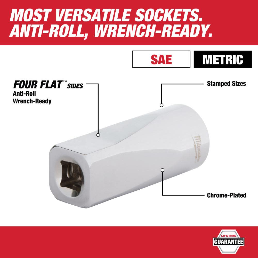 Milwaukee 47pc 1/2″ Tool Set SAE & Metric & 8pc Tool Set Bundle - Ascmtools