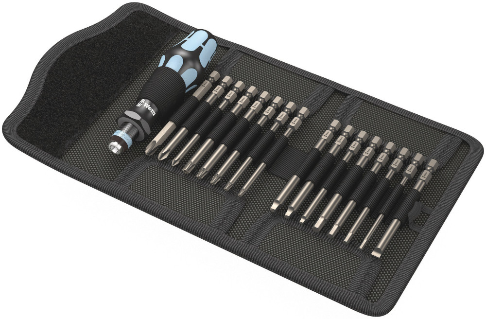 Wera Tools Kraftform Kompakt 60 Imperial Screwdriver with Bits 17pc - Ascmtools