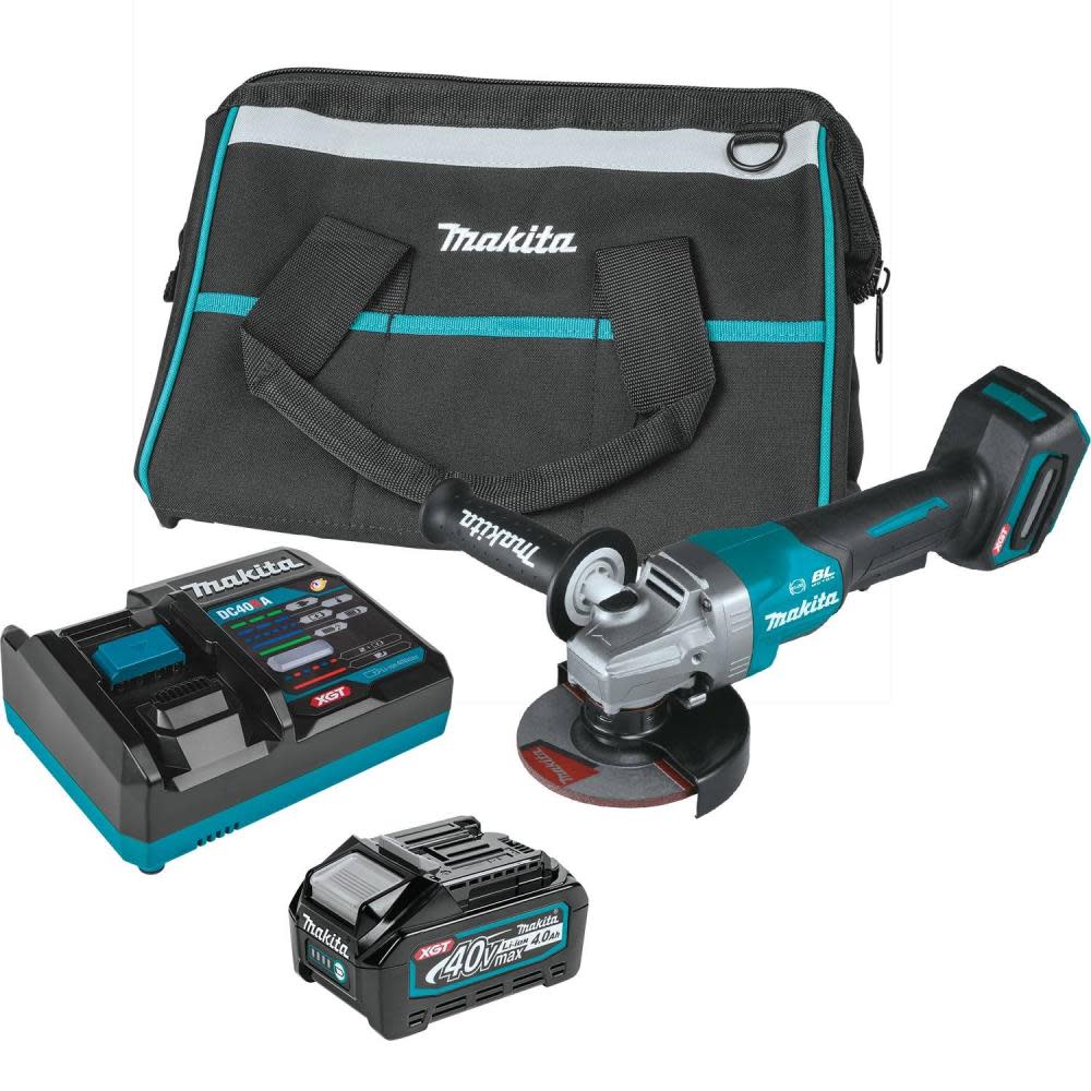Makita XGT 40V max Paddle Switch Angle Grinder Kit 4 1/2 / 5″ - Ascmtools