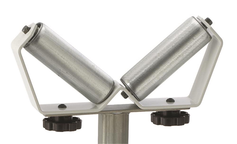 HTC Pipe Stand V Head Roller Super Duty Adjustable 26-1/2 In to 43-1/2 In Tall - Ascmtools