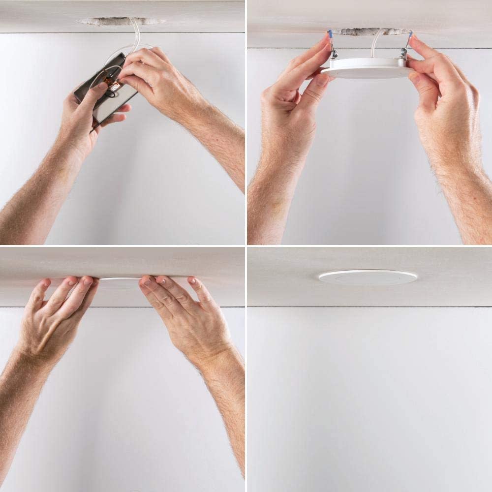 Halo Downlight 4″ Matte White 10.1W 650 Lumen LED - Ascmtools